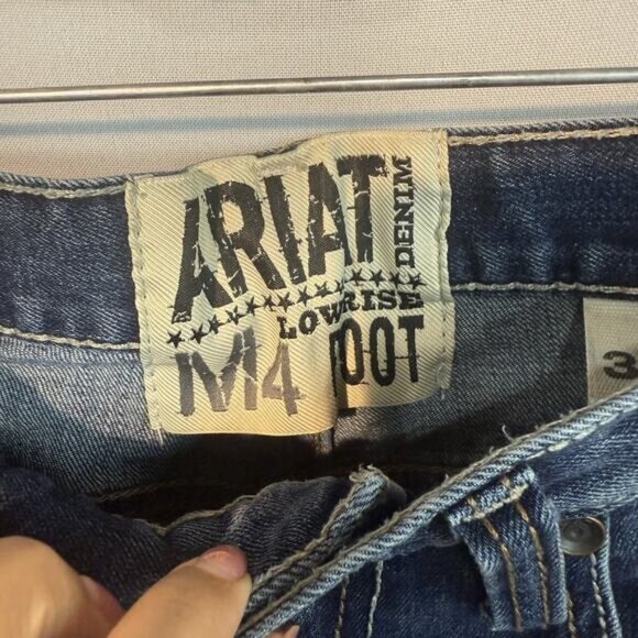 Ariat M4 Low rise Boot Denim Men Jeans Size 32X34 - Picture 8 of 12